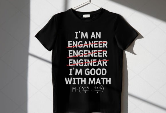 Engineer I m Good with Math Svg Png Graphics for T-Shirt Designs