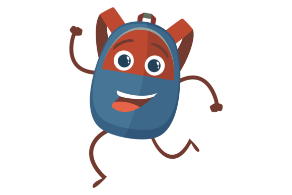 Happy Running Backpack Graphics & Illustrations Review