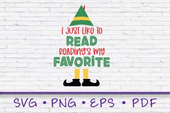 I Just Like to Read Christmas SVG Graphics for T-Shirt Designs