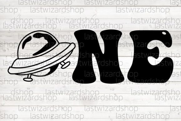 One with UFO Svg: Space Graphics & Illustrations