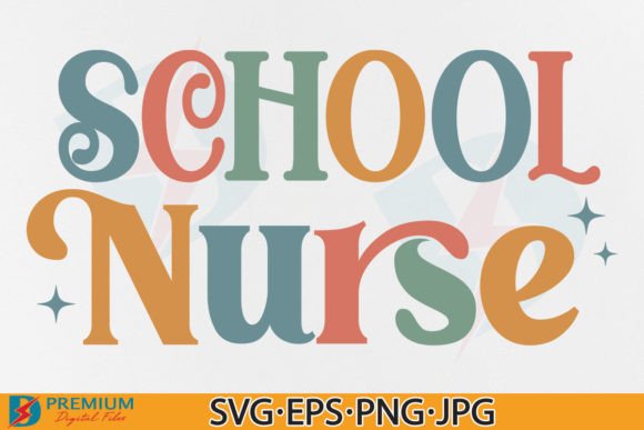 Retro School Nurse Graphics for T-Shirt Designs