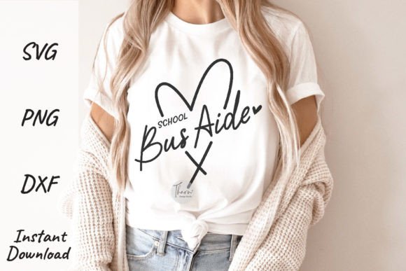 School Bus Aide SVG: Graphics for T-Shirt Designs