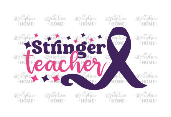 Stringer Teacher Cancer Svg: Graphics for T-Shirt Designs
