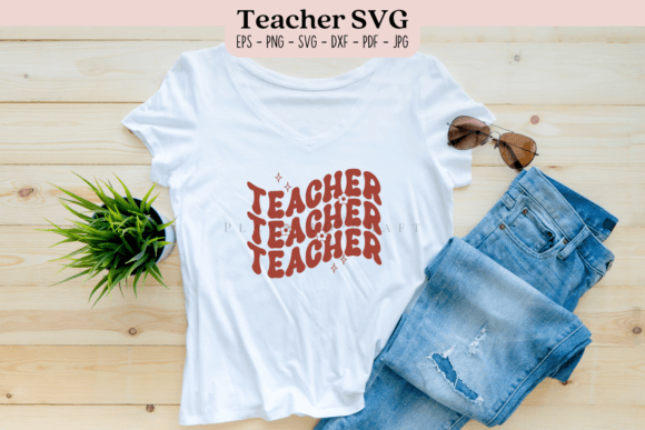 Teacher Wave Graphics for T-Shirt Designs